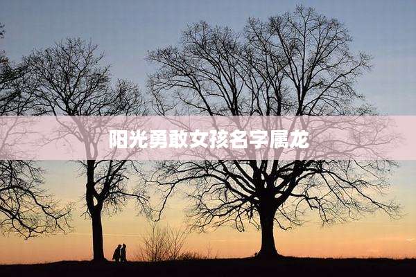 阳光勇敢女孩名字属龙