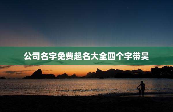 公司名字免费起名大全四个字带昊