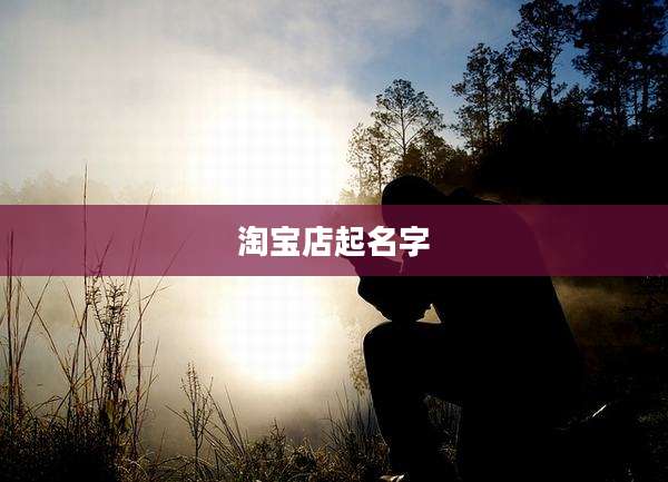 淘宝店起名字