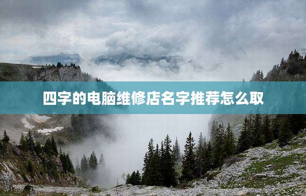 四字的电脑维修店名字推荐怎么取