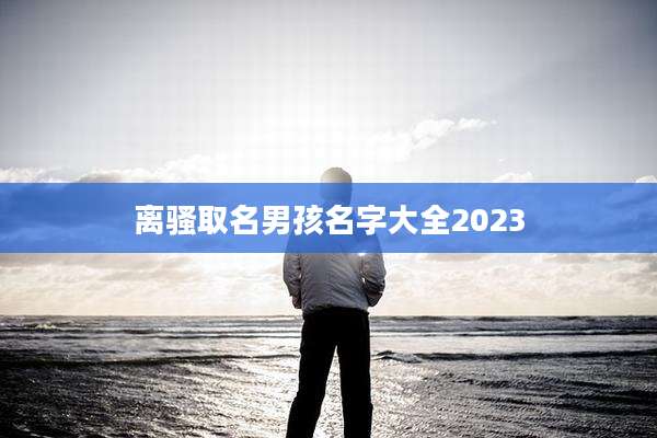 离骚取名男孩名字大全2023