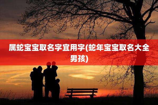 属蛇宝宝取名字宜用字(蛇年宝宝取名大全男孩)