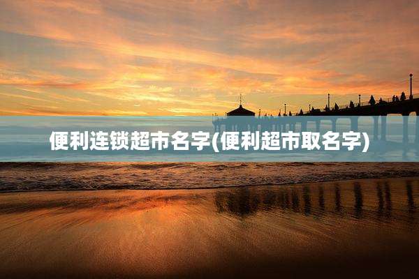 便利连锁超市名字(便利超市取名字)