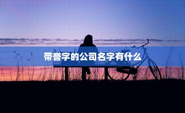 带誉字的公司名字有什么