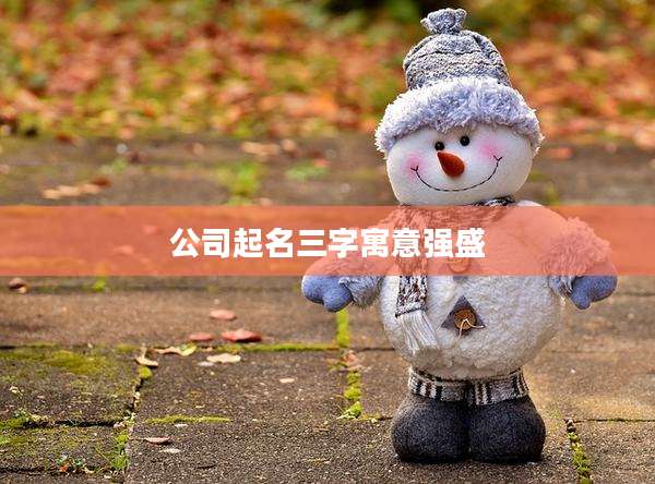公司起名三字寓意强盛