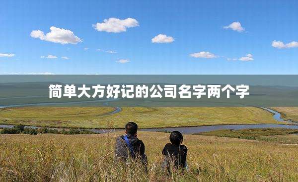 简单大方好记的公司名字两个字