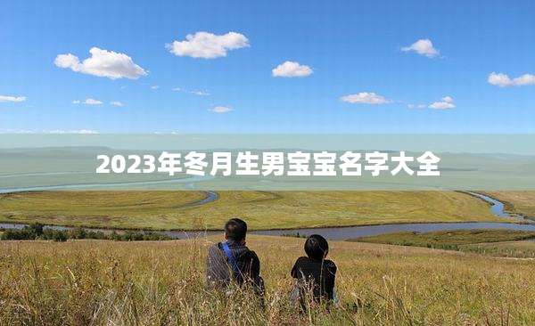 2023年冬月生男宝宝名字大全