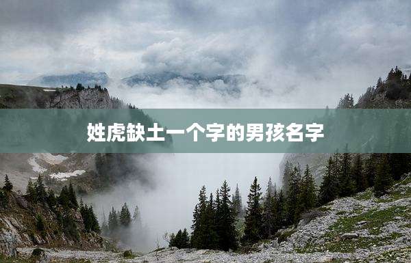 姓虎缺土一个字的男孩名字
