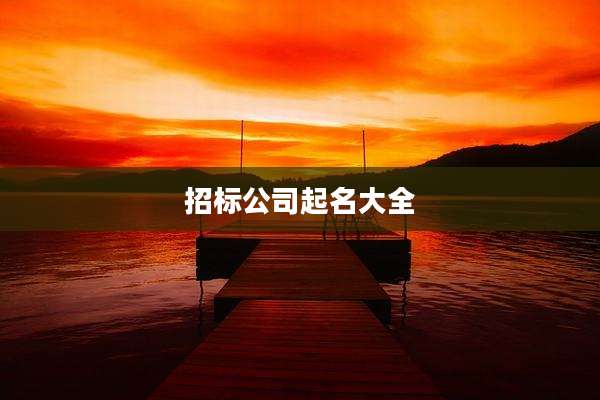 招标公司起名大全