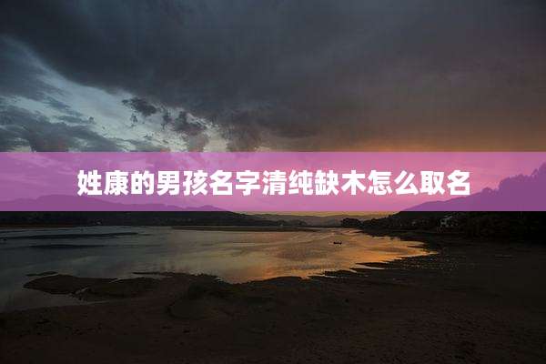 姓康的男孩名字清纯缺木怎么取名