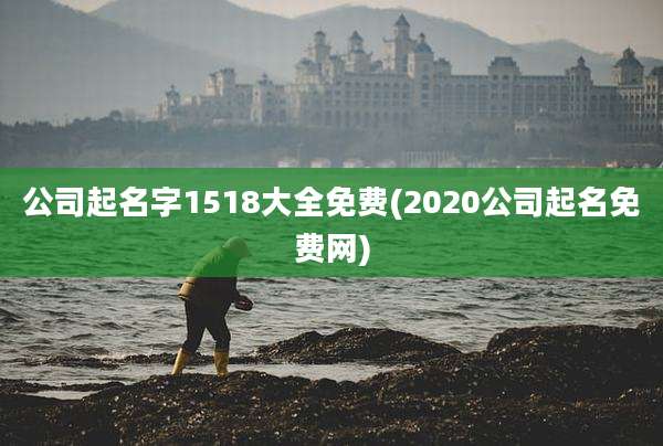 公司起名字1518大全免费(2020公司起名免费网)