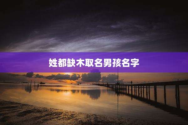 姓都缺木取名男孩名字