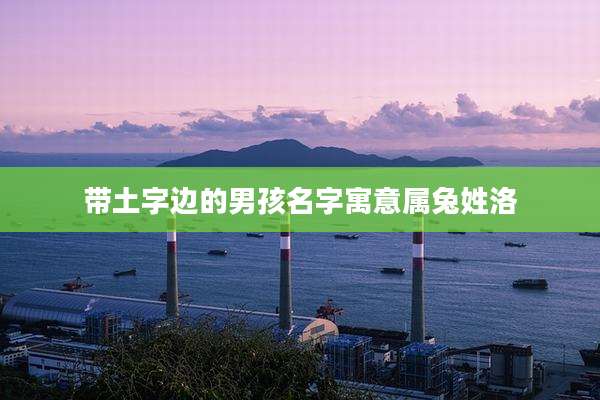 带土字边的男孩名字寓意属兔姓洛