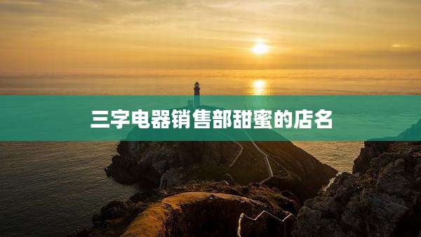 三字电器销售部甜蜜的店名