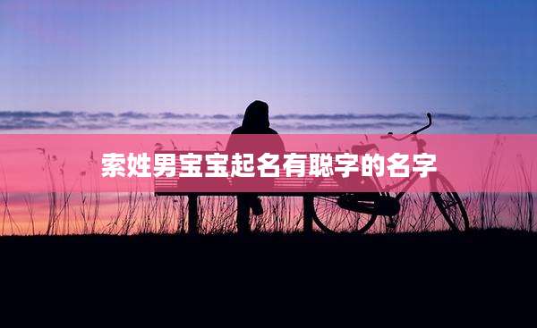 索姓男宝宝起名有聪字的名字