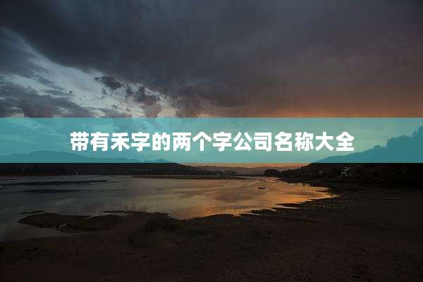 带有禾字的两个字公司名称大全