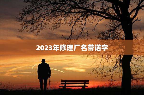 2023年修理厂名带诺字