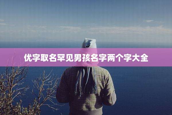 优字取名罕见男孩名字两个字大全