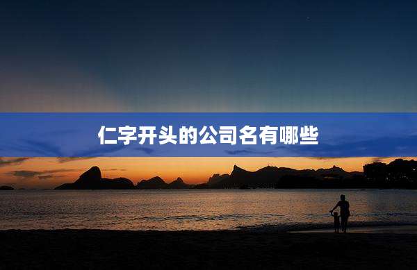 仁字开头的公司名有哪些
