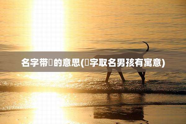 名字带喆的意思(喆字取名男孩有寓意)