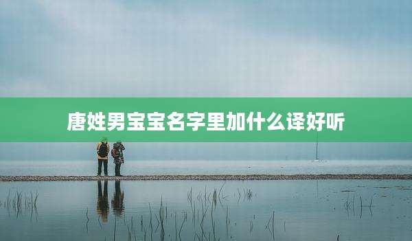 唐姓男宝宝名字里加什么译好听