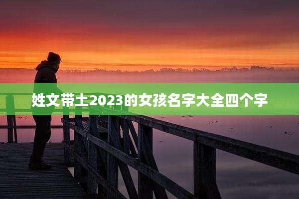 姓文带土2023的女孩名字大全四个字
