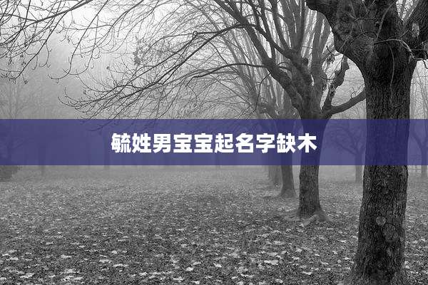 毓姓男宝宝起名字缺木