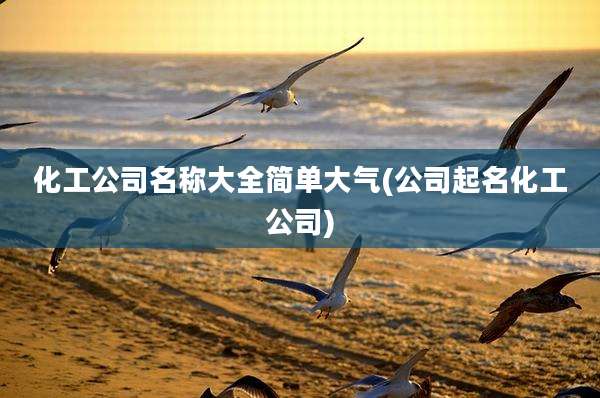 化工公司名称大全简单大气(公司起名化工公司)