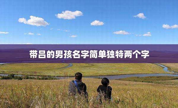 带吕的男孩名字简单独特两个字