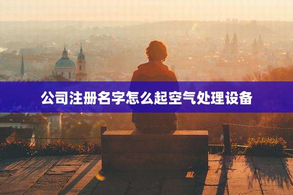 公司注册名字怎么起空气处理设备