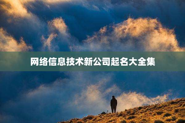 网络信息技术新公司起名大全集