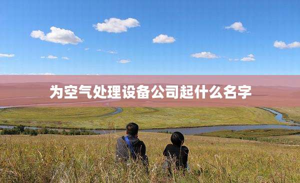 为空气处理设备公司起什么名字