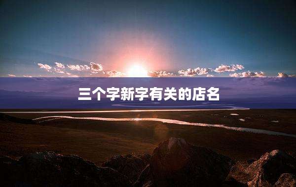 三个字新字有关的店名