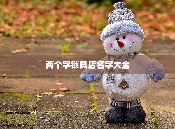两个字锁具店名字大全