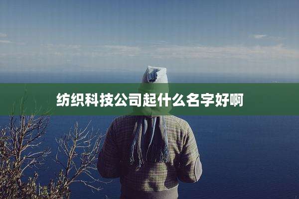 纺织科技公司起什么名字好啊