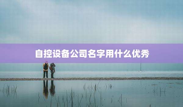 自控设备公司名字用什么优秀