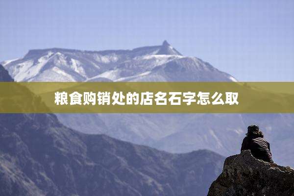 粮食购销处的店名石字怎么取