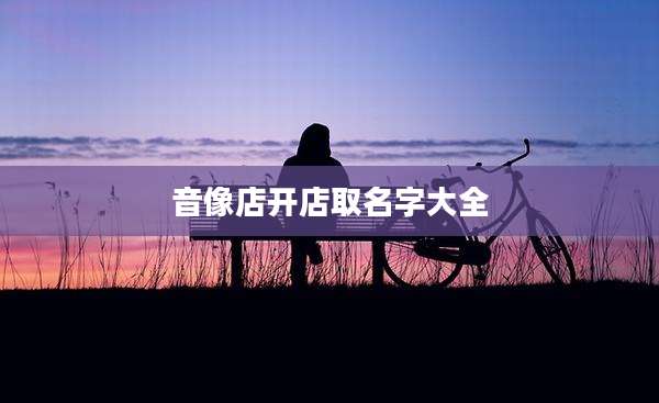 音像店开店取名字大全