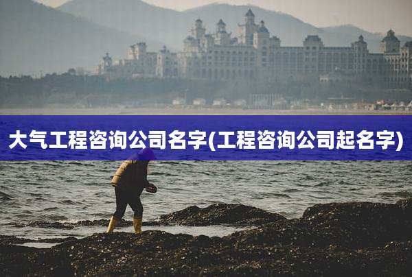 大气工程咨询公司名字(工程咨询公司起名字)