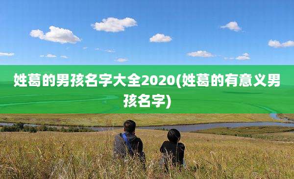 姓葛的男孩名字大全2020(姓葛的有意义男孩名字)
