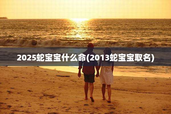 2025蛇宝宝什么命(2013蛇宝宝取名)