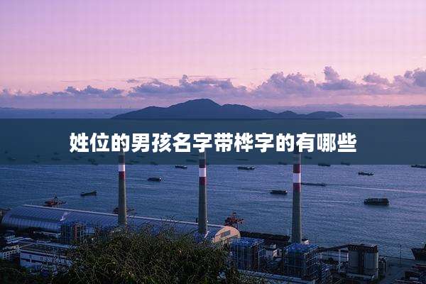 姓位的男孩名字带桦字的有哪些