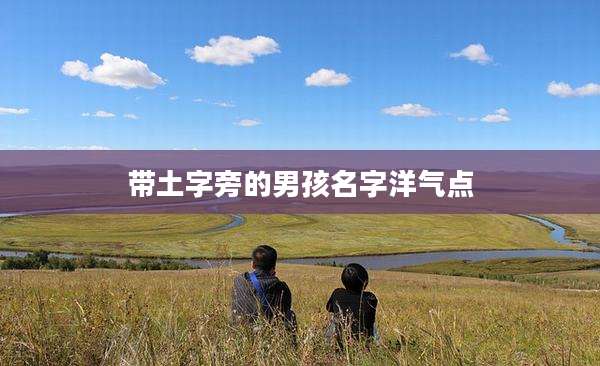 带土字旁的男孩名字洋气点