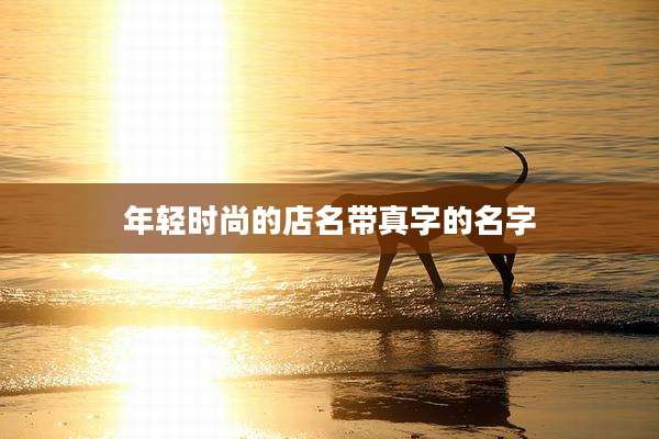 年轻时尚的店名带真字的名字