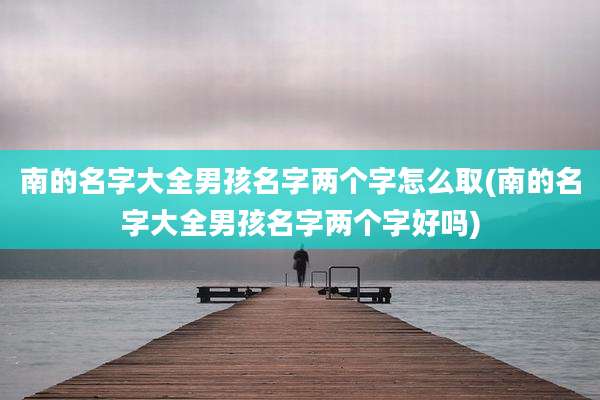南的名字大全男孩名字两个字怎么取(南的名字大全男孩名字两个字好吗)