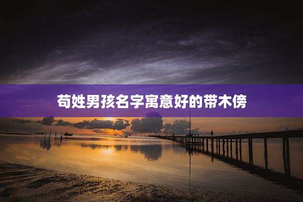 苟姓男孩名字寓意好的带木傍