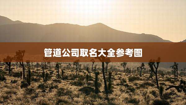 管道公司取名大全参考图