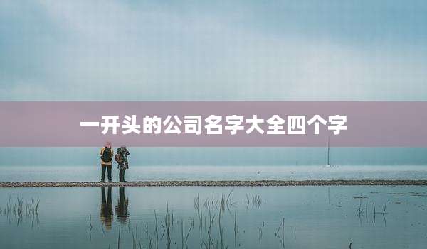 一开头的公司名字大全四个字