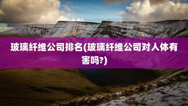 玻璃纤维公司排名(玻璃纤维公司对人体有害吗?)