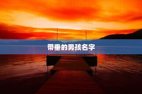 带垂的男孩名字